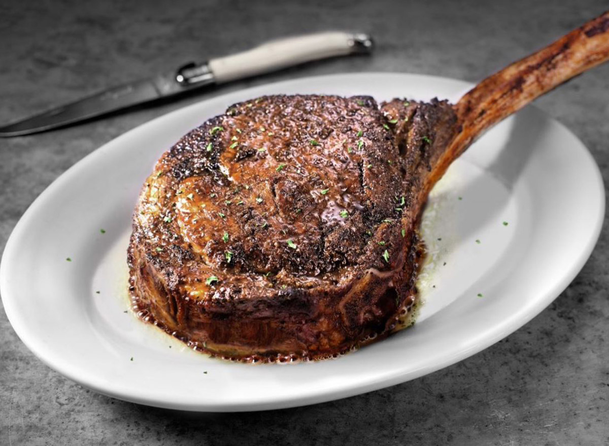 Tomahawk ribeye at Ruth's Chris Steak House