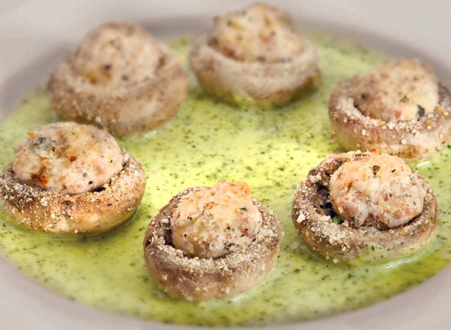 Stuffed mushrooms at Buca di Beppo