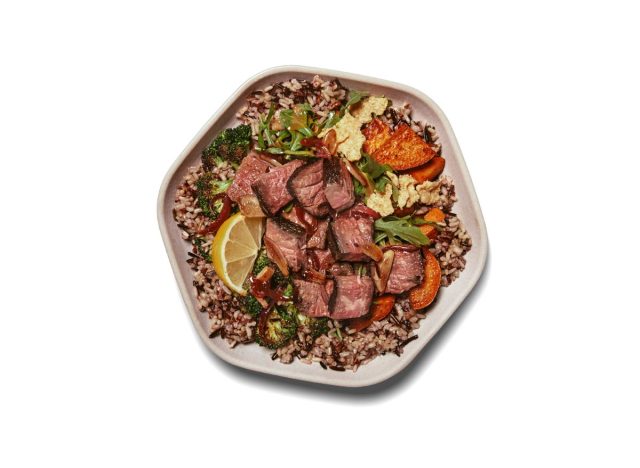 Sweetgreen Carmelized Garlic Steak protein plate