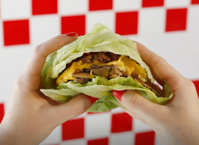 five guys lettuce wrap