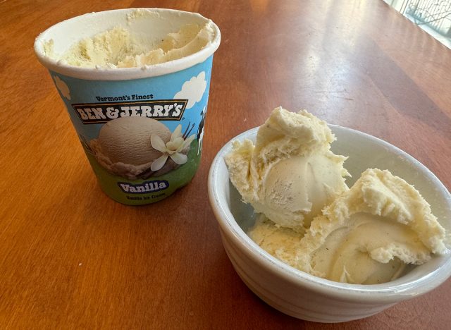 Ben and Jerry's Vanilla Ice Cream 