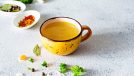 bone broth in cup, concept of drinking bone broth for weight loss