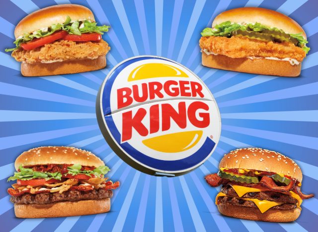 burger king burgers and sandwiches ranked by nutrition