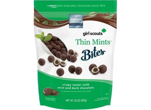 girl scouts thin mint bites