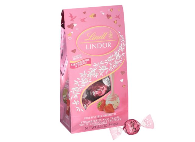 Lindt Lindor Strawberries and Cream White Chocolate Truffles