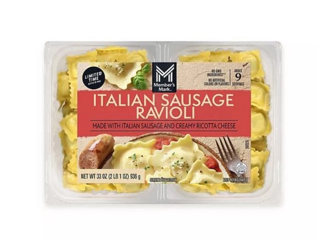 members mark italian sausage ravioli