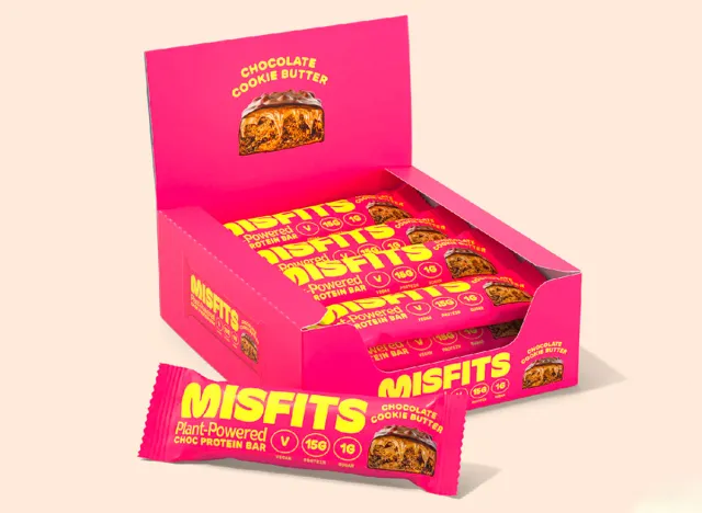 Misfits Plant-Powered Choc Protein Bar –Cookie Butter 