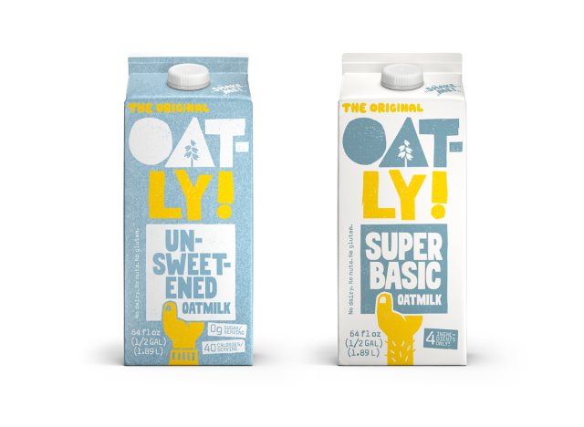 oatly unsweetened oat milk and super basic oat milk