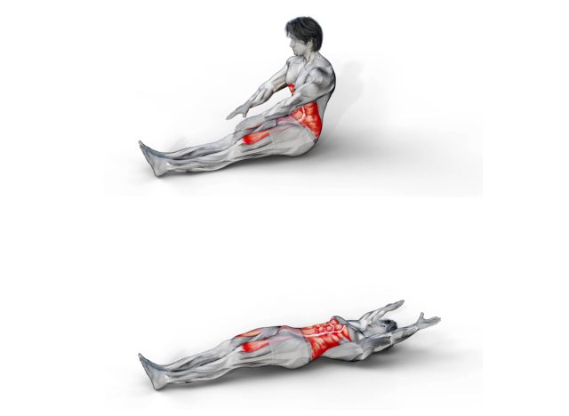 straight-leg sit-up