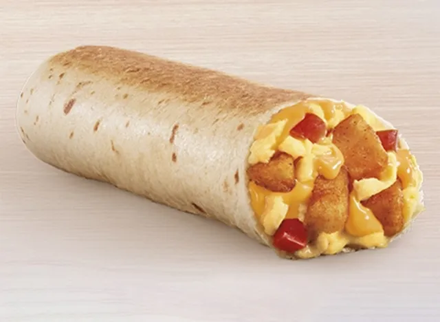 Cheesy Toasted Breakfast Burrito Potato