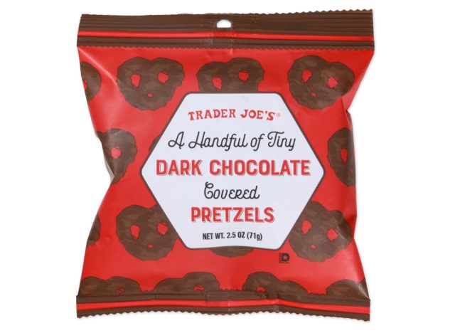 trader joe's a handful of dark chocolate pretzels