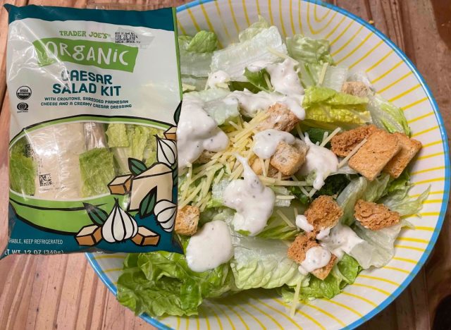 trader joe's organic caesar salad kit