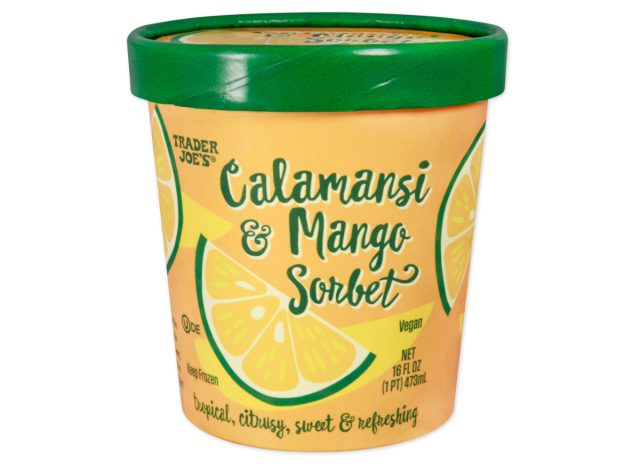 trader joe's calamansi & mango sorbet