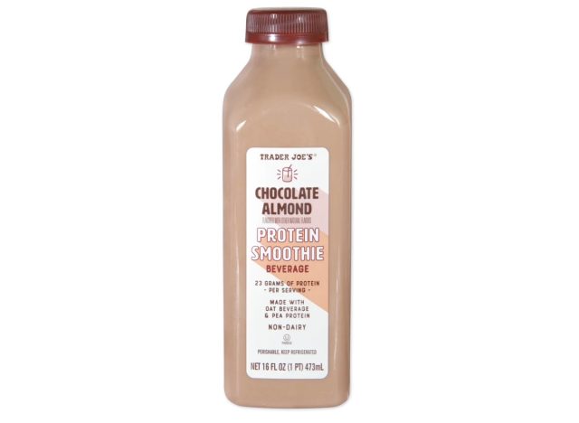 trader joe's chocolate almond protein smoothie