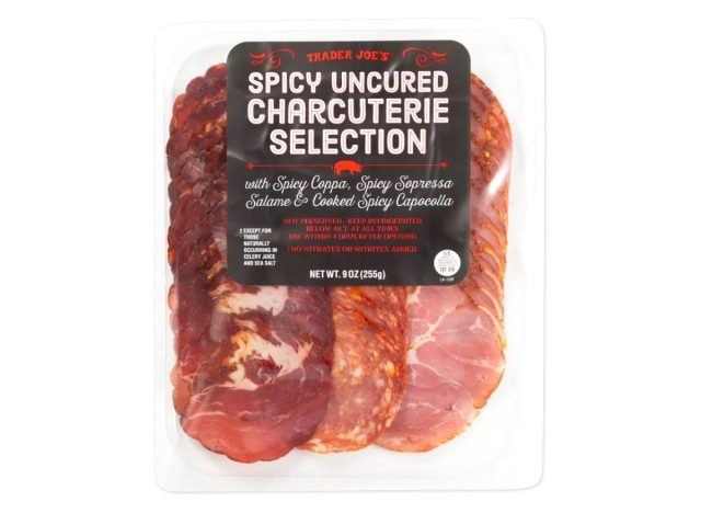 trader joe's spicy uncured charcuterie collection