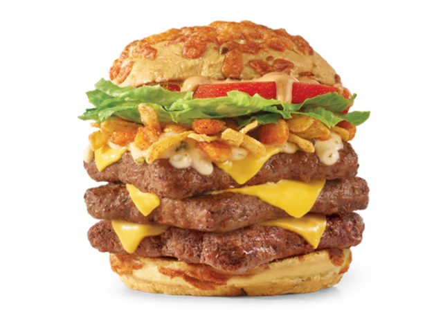 Wendy's Loaded Nacho Triple Cheeseburger