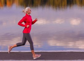 fit woman running outdoors, concept of best type of exercise for weight loss