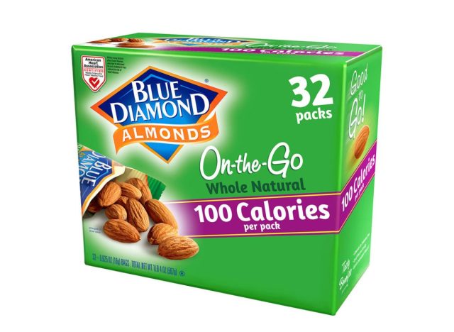 box of 100-calorie pack almonds
