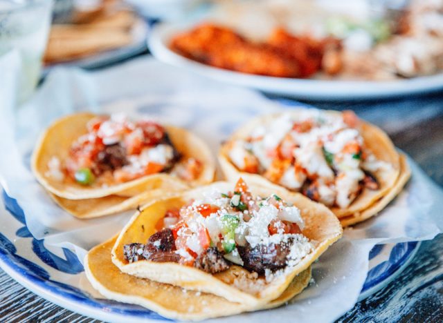 Carnitas tacos at Chevy's Fresh Mex