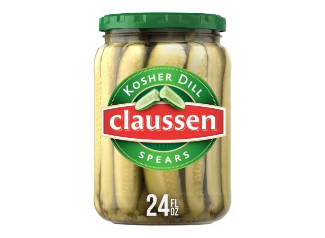 jar of Claussen pickles