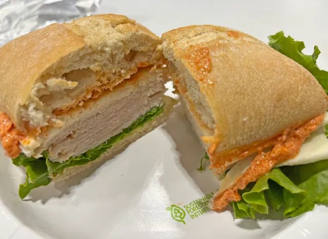 Turkey Swiss Sandwich from the food court at Costco Wholesale