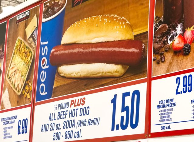 Costco food court hot dog combo