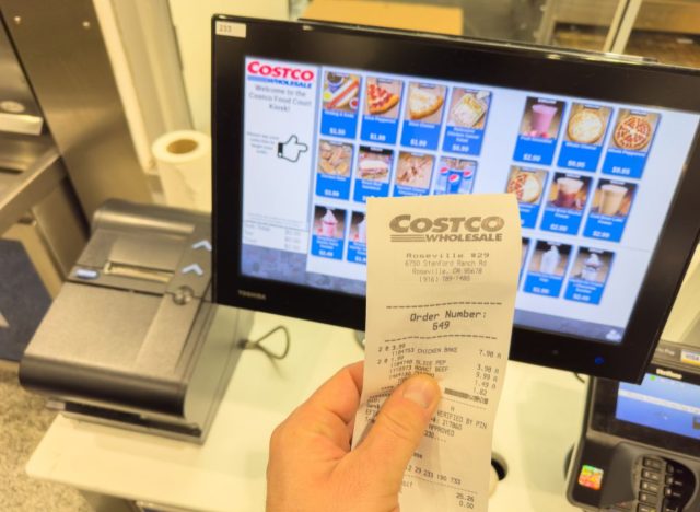 Costco food court ordering kiosk