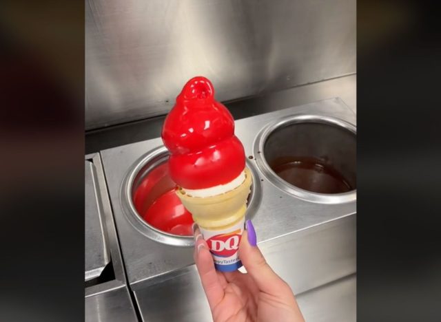 Dairy Queen Cherry Dipped Cone