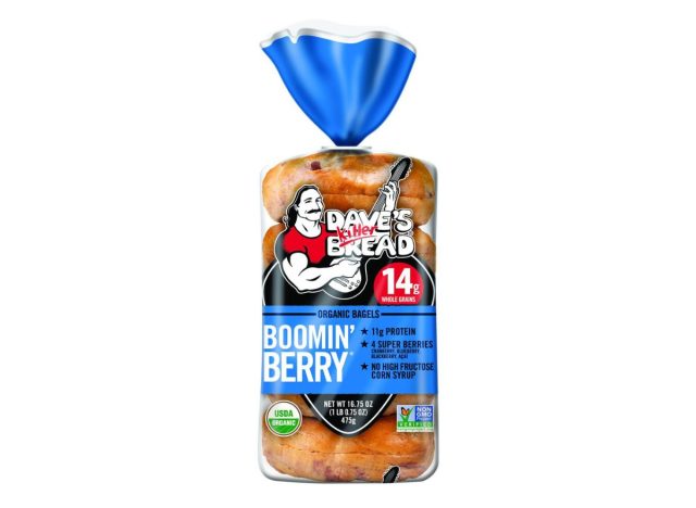 bag of Dave's boomin berry bagels