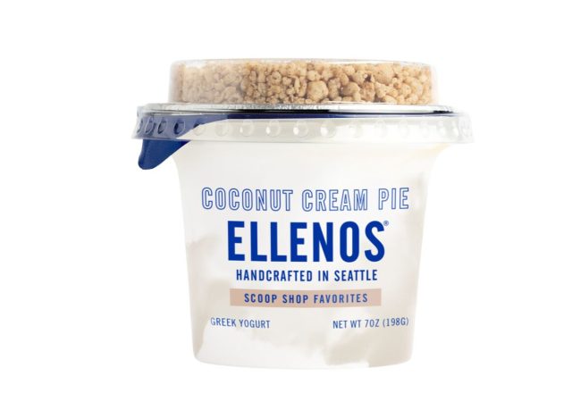 container of Ellenos coconut yogurt