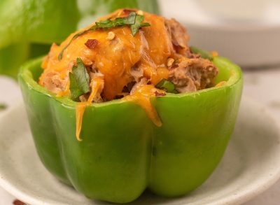 bell pepper stuffed with tuna salad