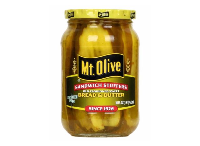 jar of Mt. Olive pickles