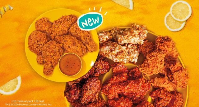 Popeyes' new Honey Lemon Pepper wings