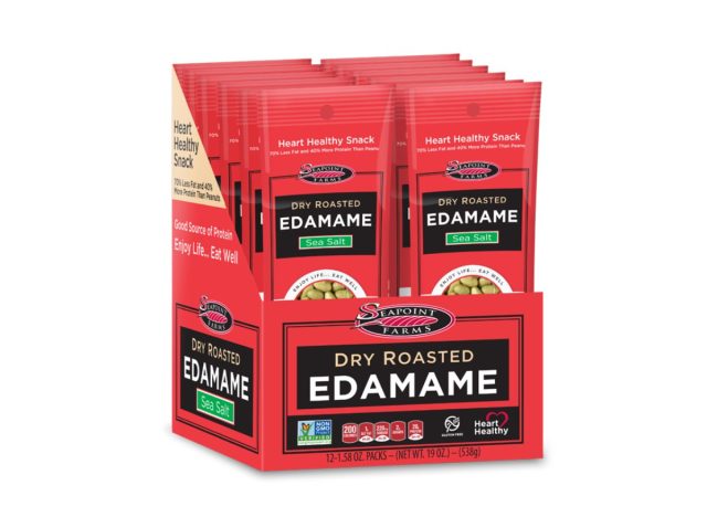 box of edamame snack packs