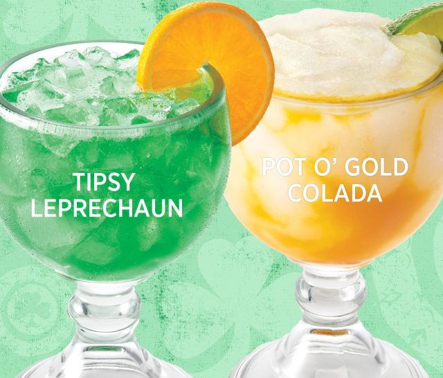 St. Patrick's Day-themed cocktails at Applebee's restaurant