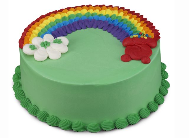 St. Patrick's Day cake at Baskin Robbins