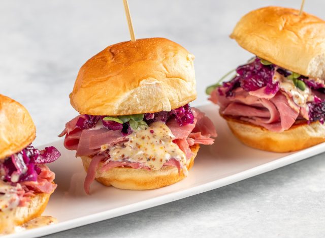 St. Patrick's Day special corned beef sliders at Kona Grill