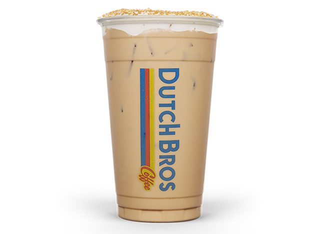 St. Patrick's Day special Shamrock Kicker beverage at Dutch Bros.