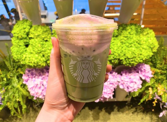 Starbucks Iced Lavender Cream Oatmilk Matcha