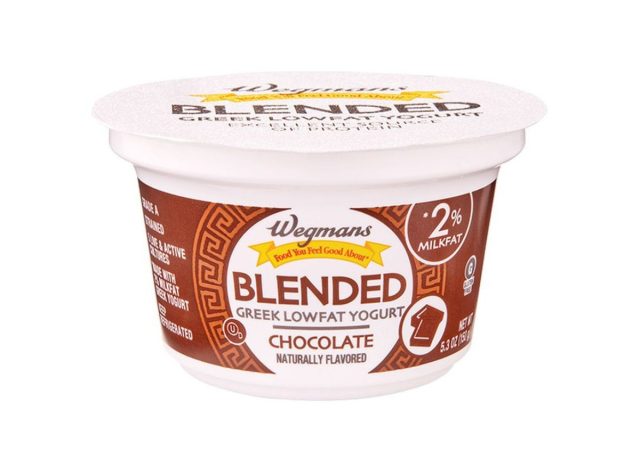 container of Wegmans yogurt