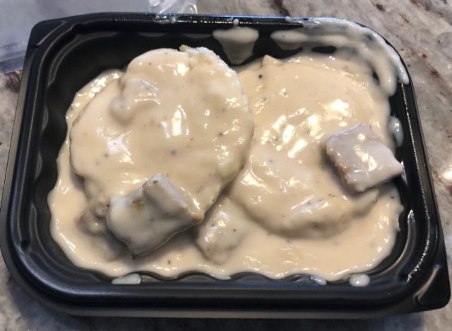 wendy's sausage biscuits and gravy