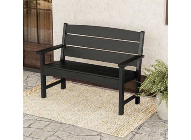 image of a costco garden bench.