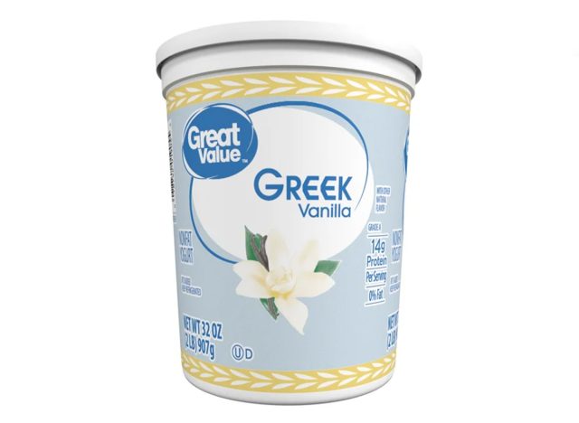 Great Value Greek Vanilla Nonfat Yogurt 