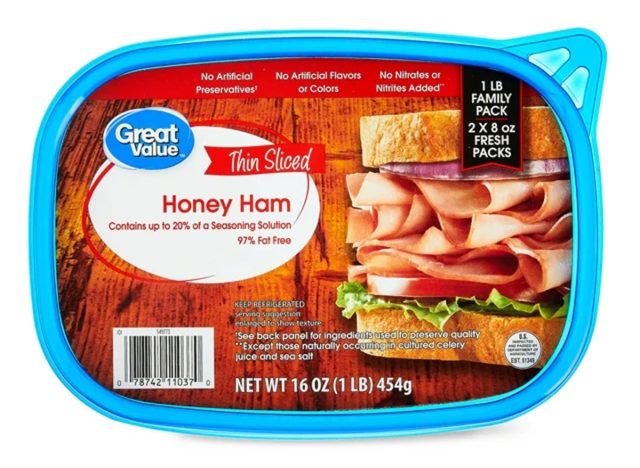 Great Value Thin Sliced Honey Ham 