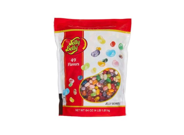 a large bag of jelly belly jelly beans at costco.