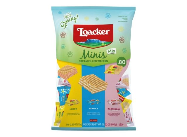 bag of loacker spring mini wafers