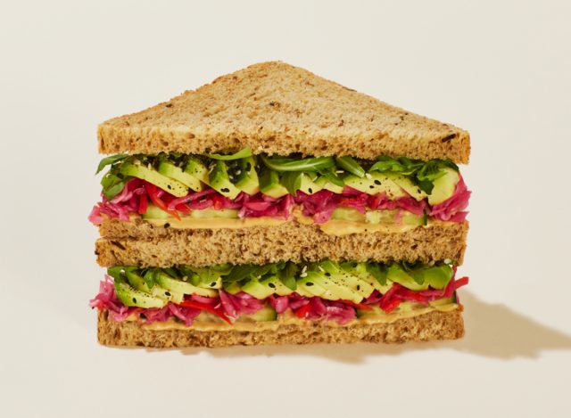 Pret a Manger Rainbow Veggie Sandwich