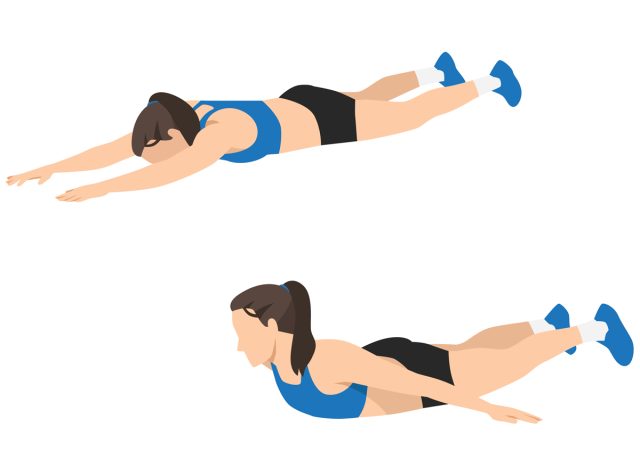 Prone Snow Angel exercises