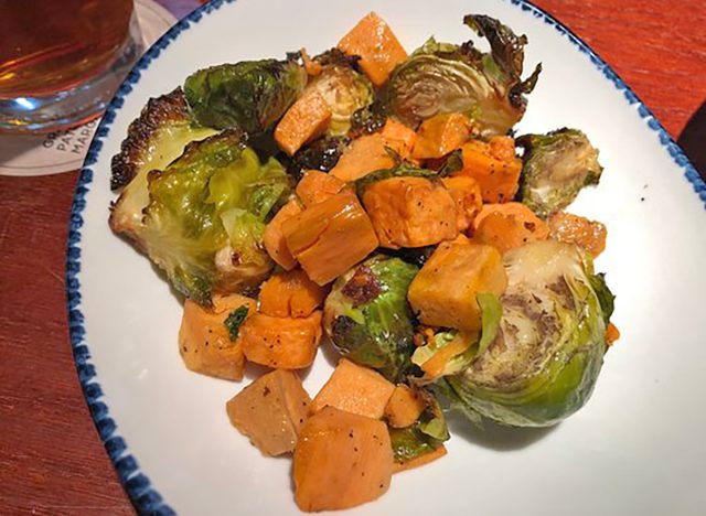 A plate of Brussels sprouts at a Red Lobster restaurant