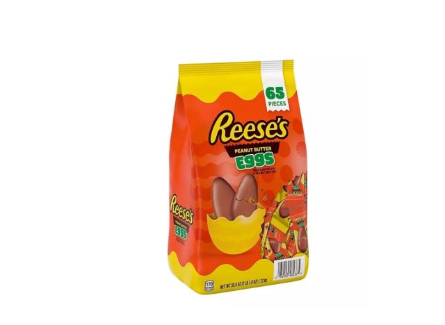 large bag of individually wrapped reese's peanut butter eggs.